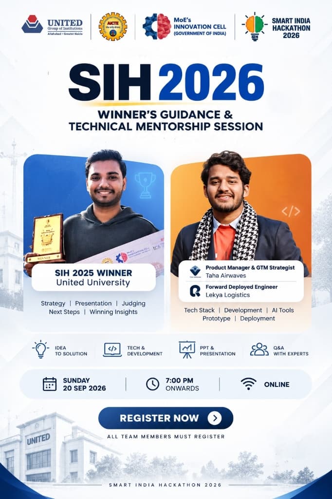 SIH 2026: Winner’s Guidance & Technical Mentorship Session — Smart India Hackathon 2026
